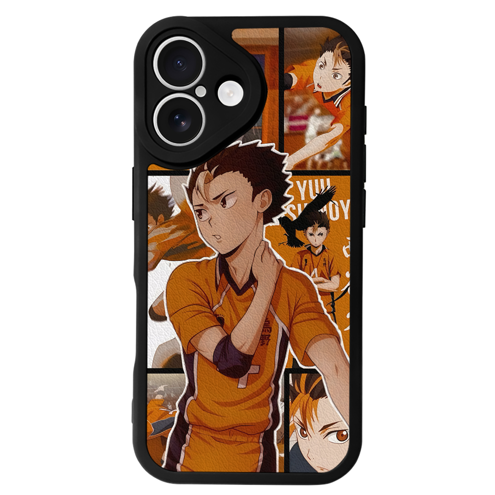 （画像用） ハイキュー!! Haikyu!! 【iPhone 16シリーズ対応】シリコンスマホケース（レザー調） 材質：シリコン